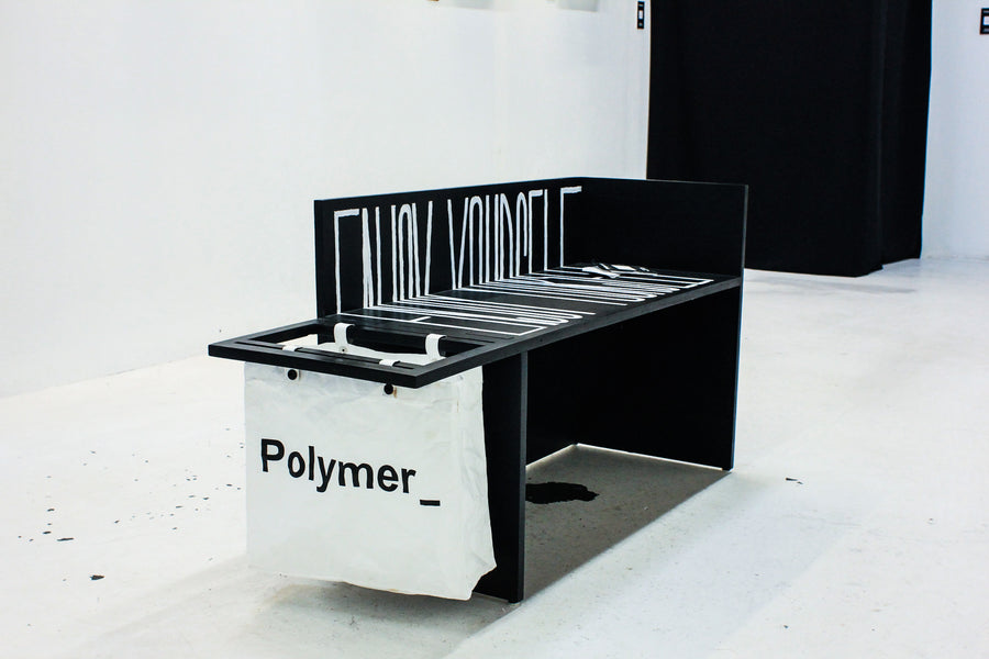 Polymer_ Enjoy Yourself Art Tote by Brandy Wayne