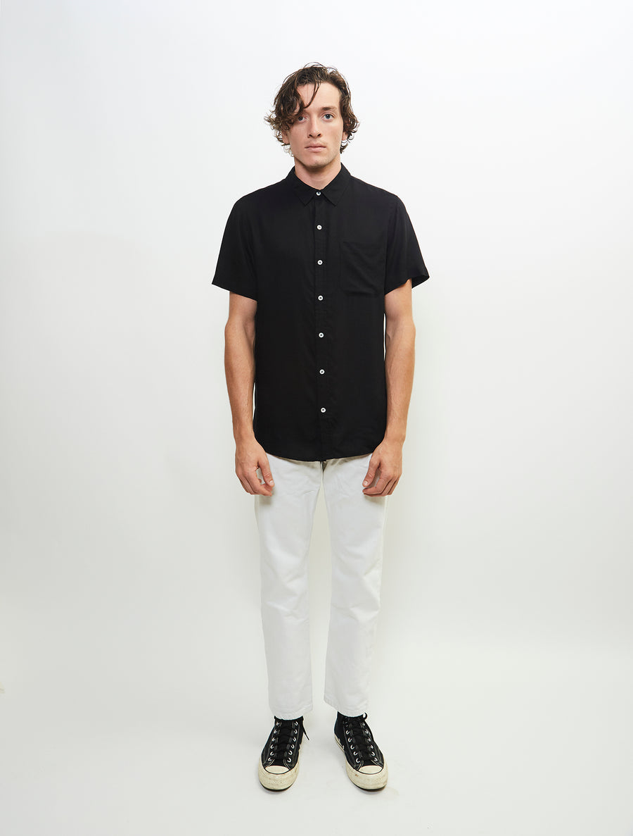 essential-short-sleeve-viscose-woven-button-up-shirt-black