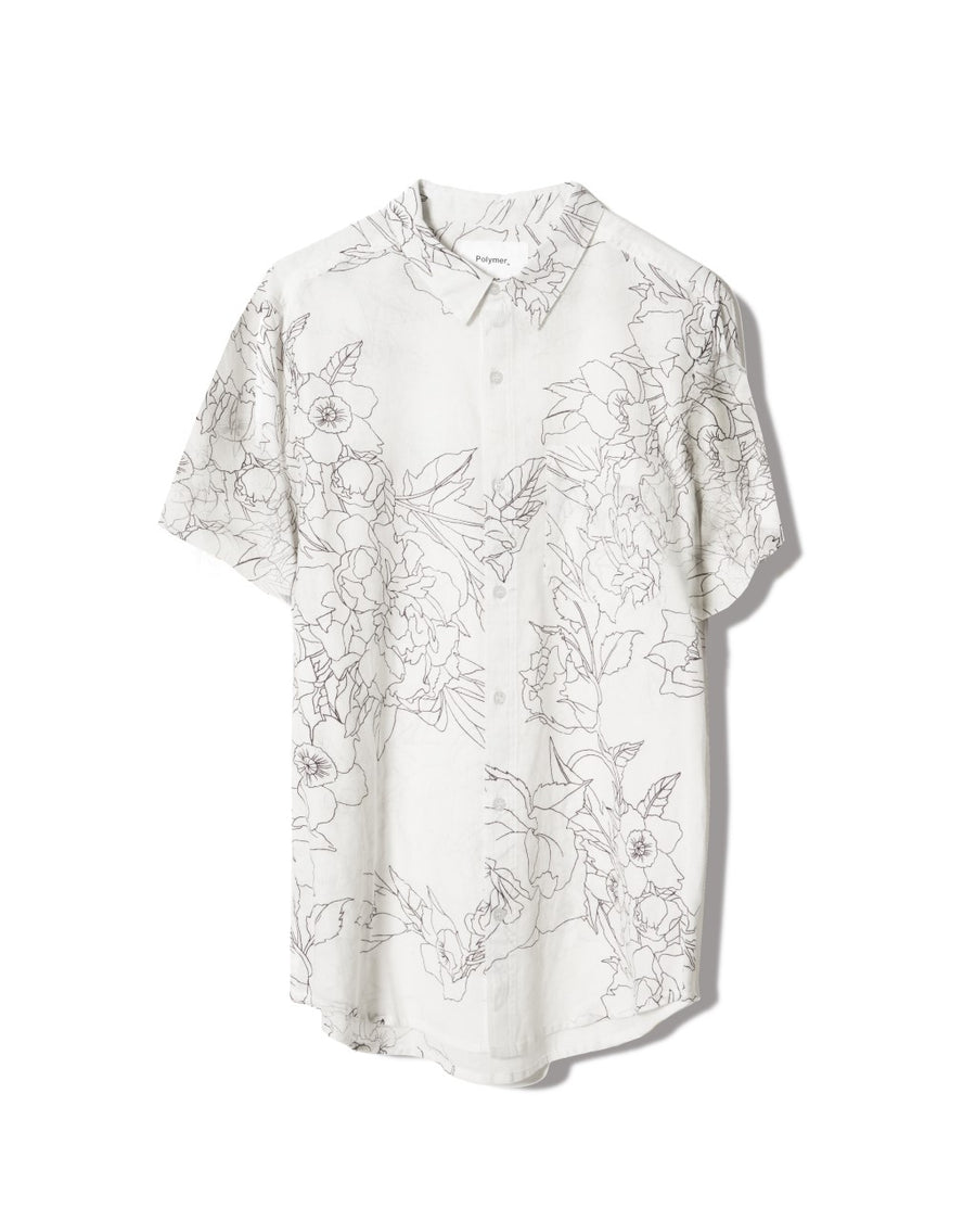 short-sleeve-unisex-button-up-printed-shirt-cotton-guaze-regular-fit