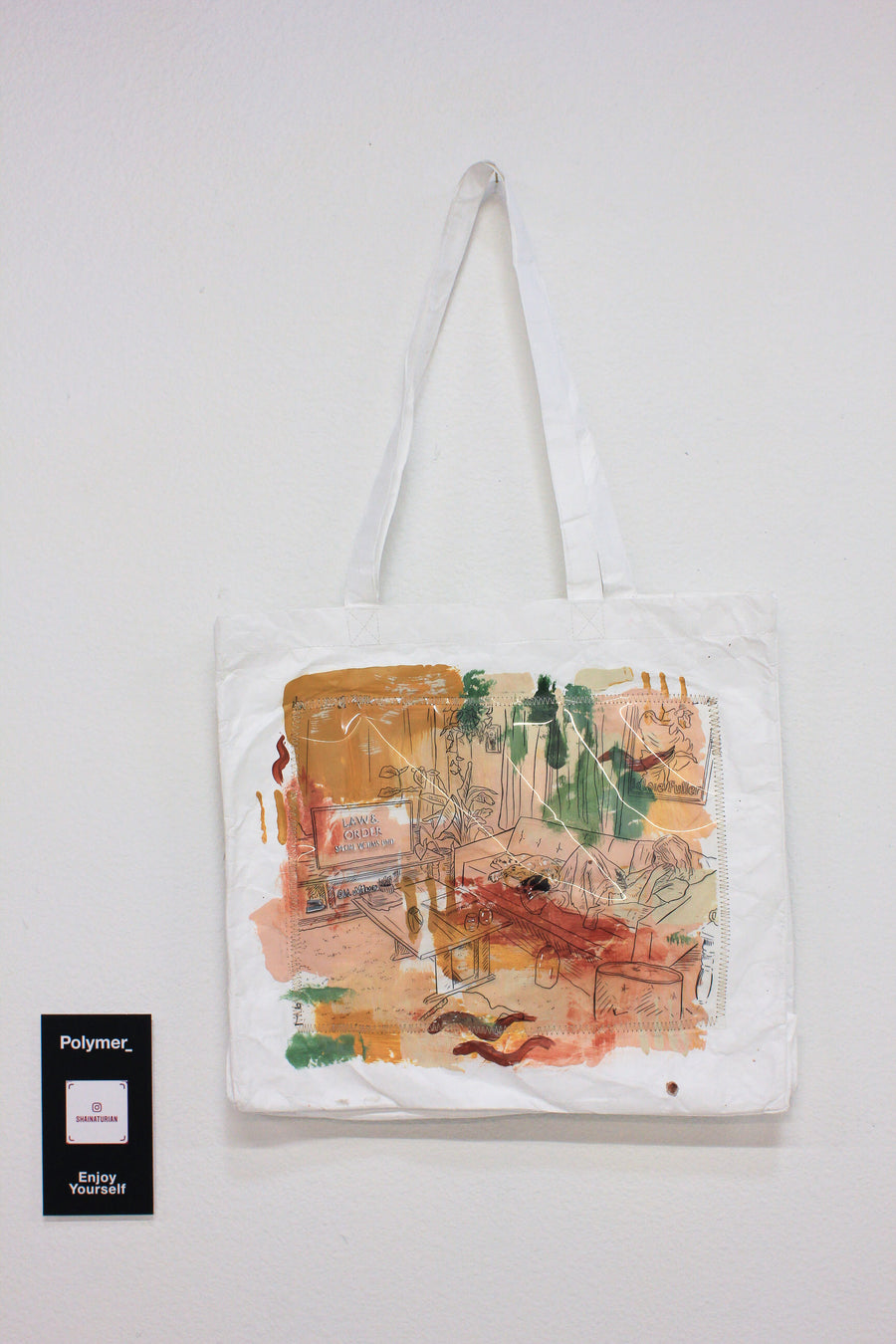 Polymer_ Enjoy Yourself Art Tote by Shaina Turain