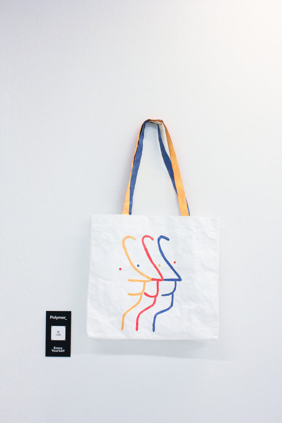 Polymer_ Enjoy Yourself Art Tote by Taylor Mousaw